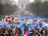 14.01.2013. Ārvalstīs: Francijā notikusi demonstrācija pret viendzimuma laulību legalizēšanu