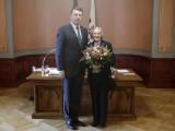 Lidija Lasmane-Doroņina 90 gadu jubilejā tiekas ar Latvijas prezidentu, lai vienotos par Lustrācijas Likuma virzīšanu