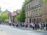 02.07.2012. Latvija: Norisinājies “Dzīvo gājiens”, lai pieminētu holokaustā nogalināto ebreju piemiņu