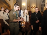 Betlēmes Miera uguns iedegšana Rīgā un aizlūgšana par mieru Ukrainā