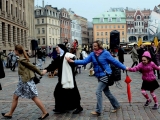 27.04.2015. Rīgas centrā – Doma laukumā norisinājās muzikāls flašmobs