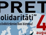 Latvijas iedzīvotāji protestē pret “bēgļu” uzņemšanu Latvijā