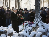 Saeimas priekšsēdētāja Rumbulas memoriālā: holokausta upuru piemiņa Latvijā vienmēr būs dzīva